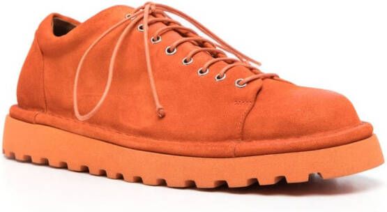 Marsèll lace-up suede sneakers Orange