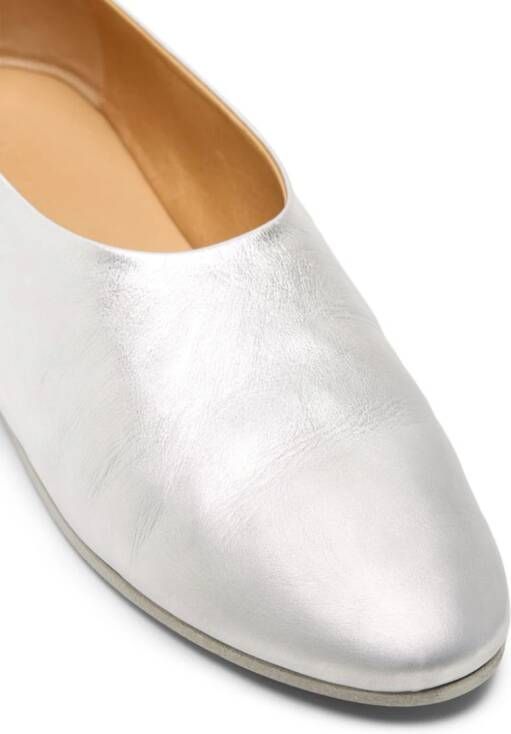 Marsèll laminated leather slippers Silver
