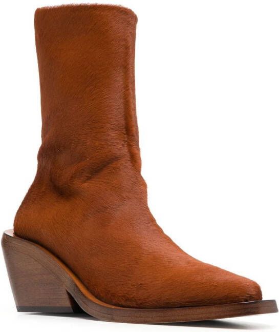Marsèll leather ankle boots Orange