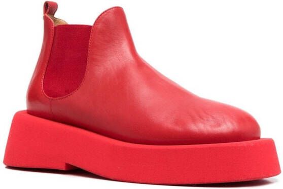 Marsèll leather ankle boots Red
