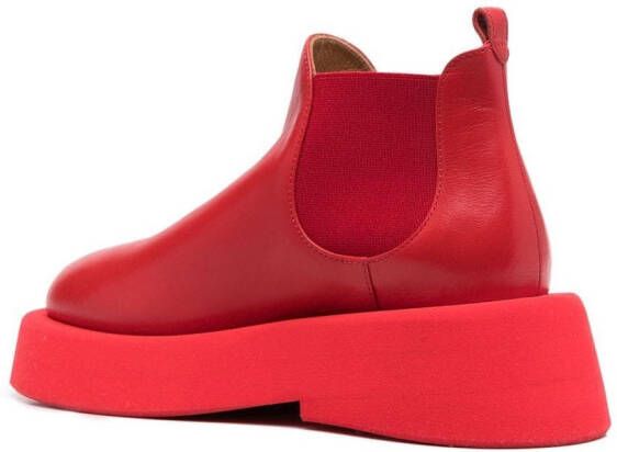 Marsèll leather ankle boots Red