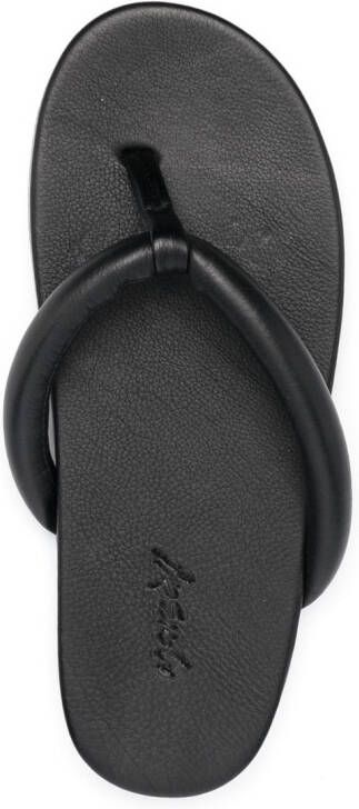 Marsèll leather flip flops Black
