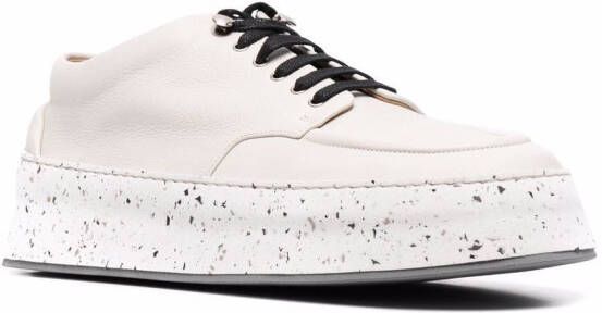 Marsèll leather lace-up derby shoes White