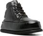 Marsèll leather platform ankle boots Black - Thumbnail 2