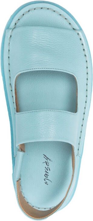 Marsèll leather slingback flat sandals Blue