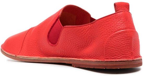 Marsèll leather slip-on loafers Red