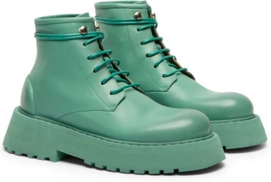 Marsèll Micarro leather ankle boots Green