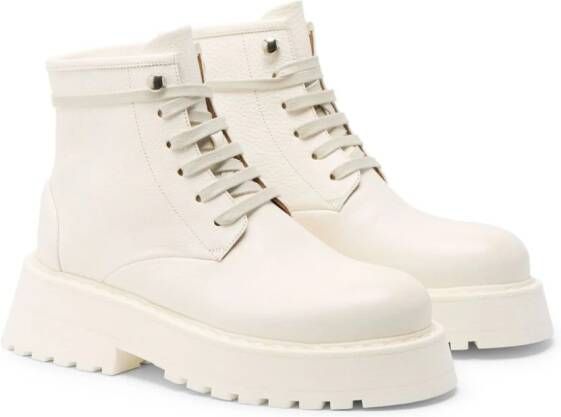 Marsèll Micarro leather boots White