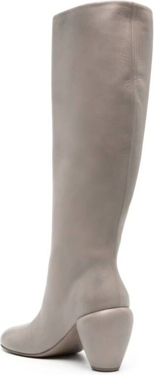 Marsèll mid-heel knee-length leather boots Grey