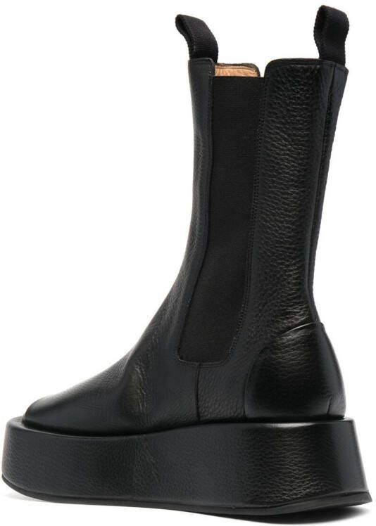 Marsèll open-toe chunky leather boots Black