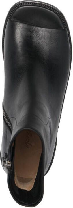 Marsèll open-toe leather ankle boots Black