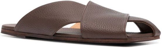 Marsèll open-toe leather mules Brown