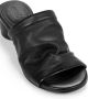Marsèll Otto ruched leather mules Black - Thumbnail 4