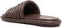 Marsèll padded leather slides Brown - Thumbnail 3