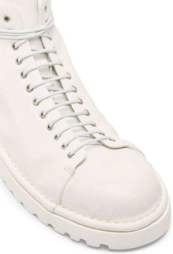 Marsèll Pallotola Pomice leather boots White