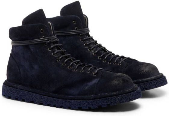 Marsèll Pallottola Pomice suede boots Blue
