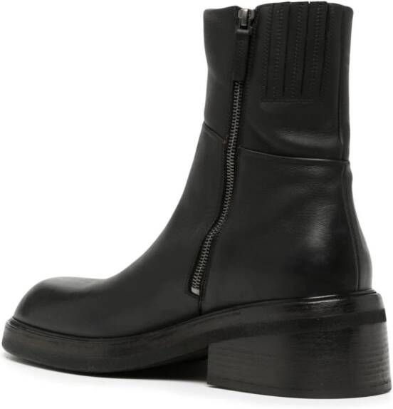 Marsèll panelled leather ankle boots Black