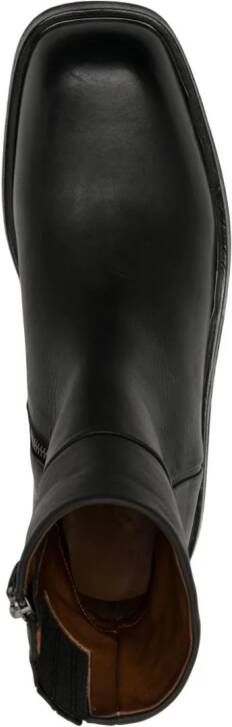Marsèll panelled leather ankle boots Black