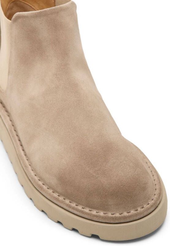 Marsèll panelled suede ankle boots Neutrals