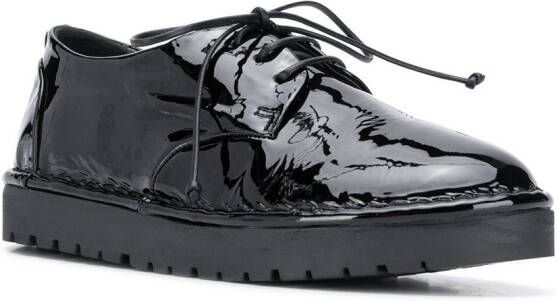 Marsèll patent effect shoes Black