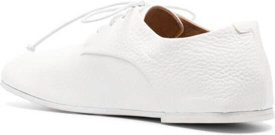 Marsèll pebbled leather lace-up oxfords White