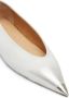 Marsèll pointed-toe leather ballerina shoes Silver - Thumbnail 4