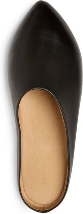 Marsèll pointed-toe leather mules Black