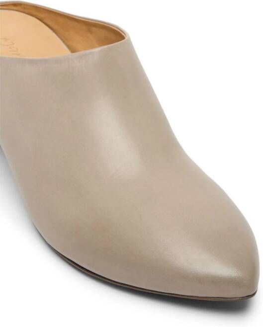 Marsèll pointed-toe leather mules Neutrals