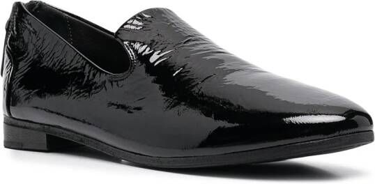Marsèll pointed toe rear zip loafers Black