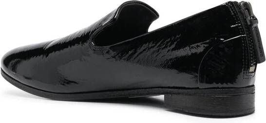 Marsèll pointed toe rear zip loafers Black