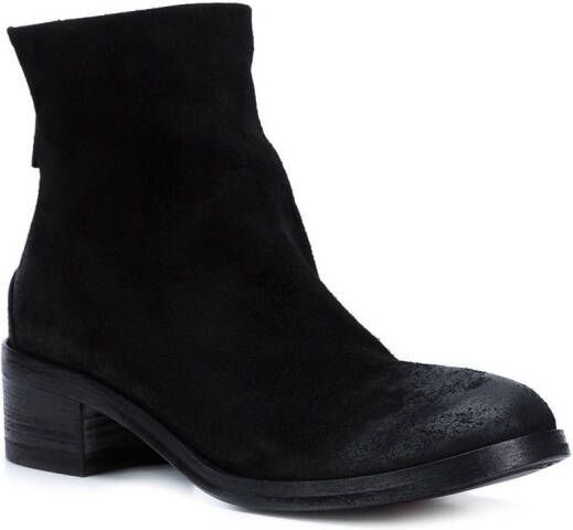 Marsèll rear zip ankle boots Black