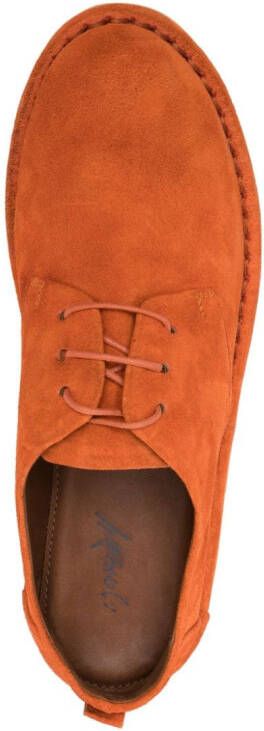 Marsèll ridged-sole suede oxford shoes Orange