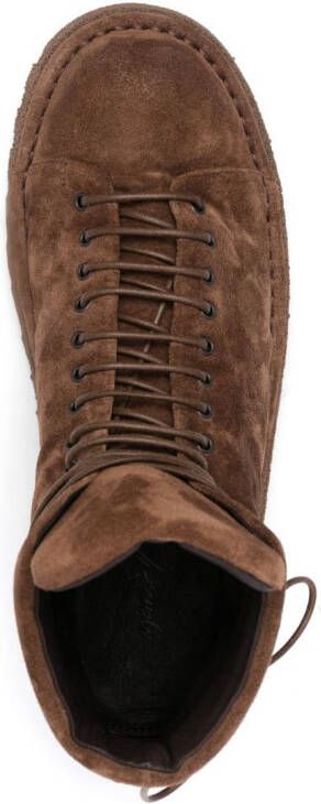 Marsèll round-toe lace-up boots Brown