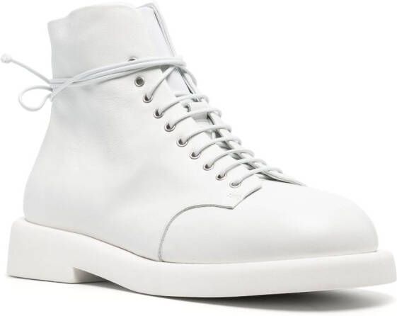 Marsèll round-toe lace-up boots White