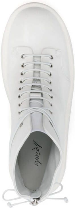 Marsèll round-toe lace-up boots White