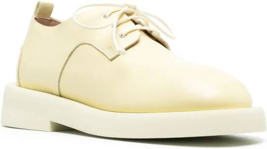 Marsèll round-toe lace-up leather oxford shoes Yellow