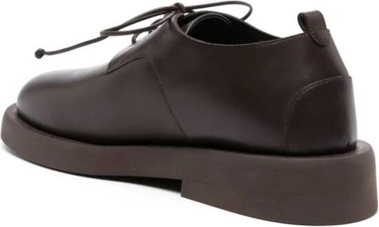 Marsèll round-toe leather derby shoes Brown
