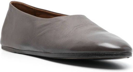 Marsèll round-toe leather loafers Grey