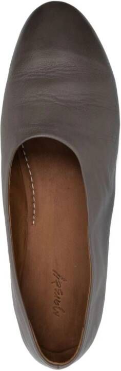 Marsèll round-toe leather loafers Grey