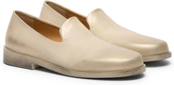 Marsèll round-toe leather loafers Neutrals