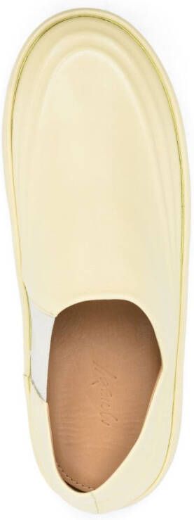 Marsèll round-toe leather loafers Yellow
