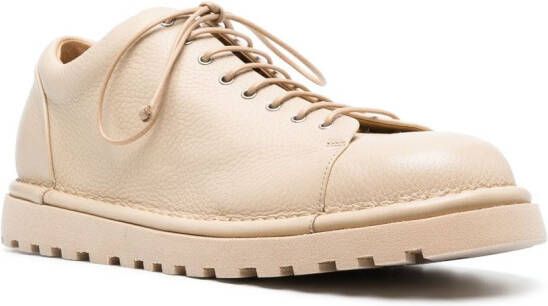 Marsèll round-toe leather low-top sneakers Neutrals