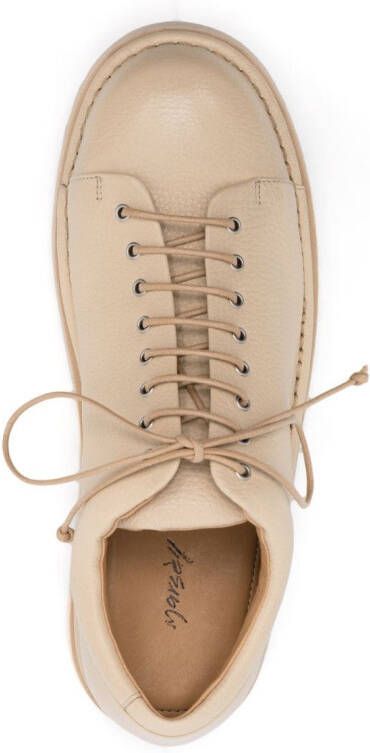 Marsèll round-toe leather low-top sneakers Neutrals