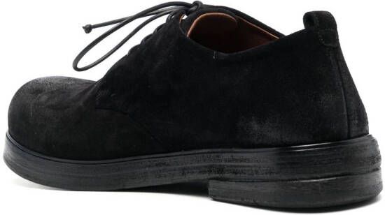 Marsèll round-toe suede derby shoes Black