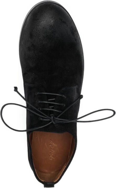 Marsèll round-toe suede derby shoes Black