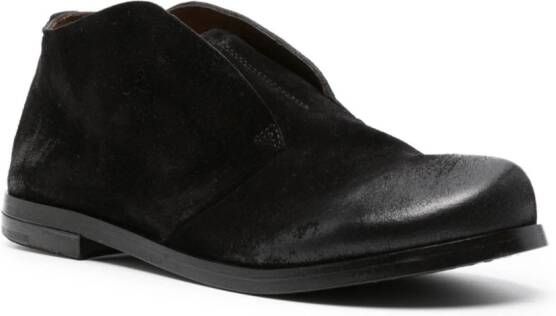 Marsèll round-toe suede loafers Black