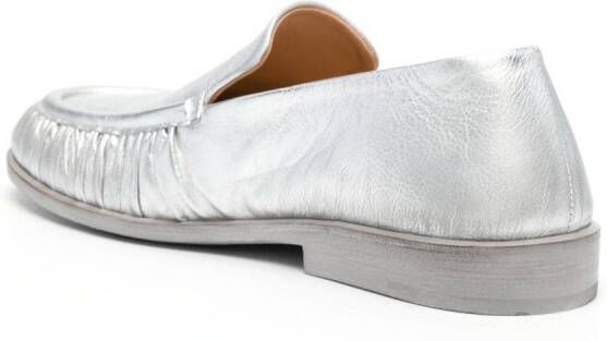 Marsèll ruched-detailing leather loafers Silver