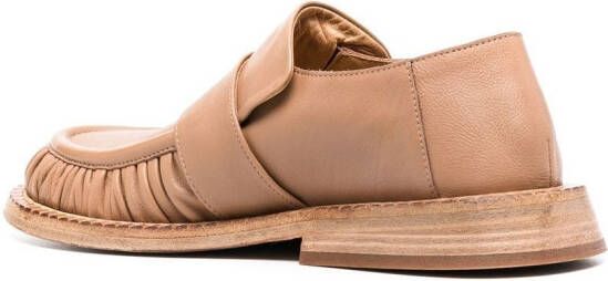 Marsèll ruched leather loafers Neutrals
