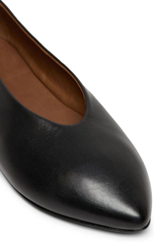 Marsèll Sfoglia leather ballerina shoes Black