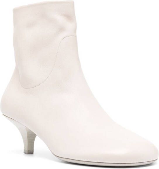 Marsèll side-zip leather boots Neutrals